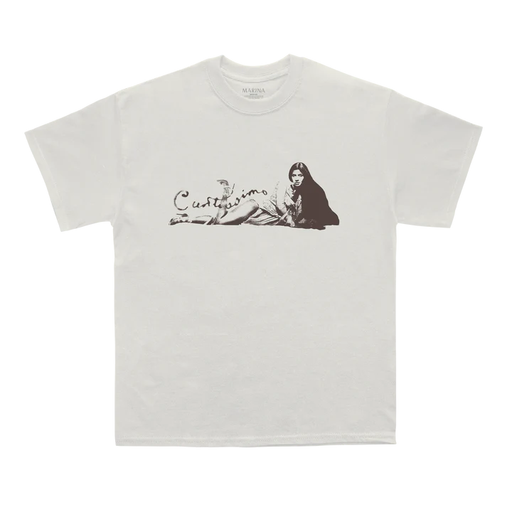 Natural Cuntissimo T-Shirt with Marina Front Print