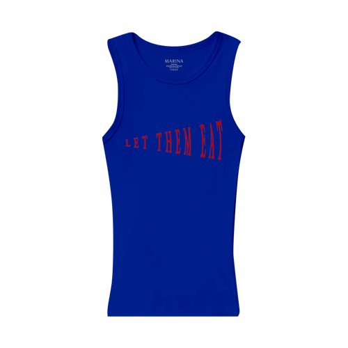 Let Them Eat Blue Tank Top