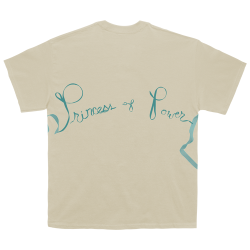 Natural T-Shirt with Ribbon and Marina Print design