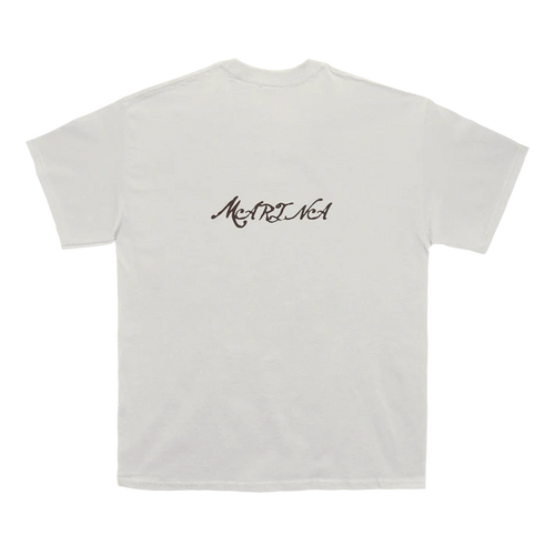 Natural T-Shirt With Marina Back Print