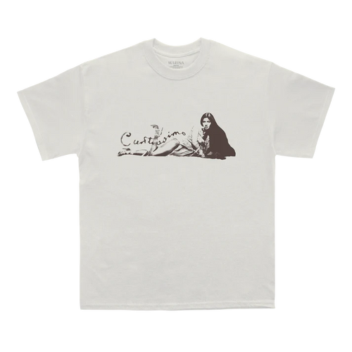 Natural Cuntissimo T-Shirt with Marina Front Print